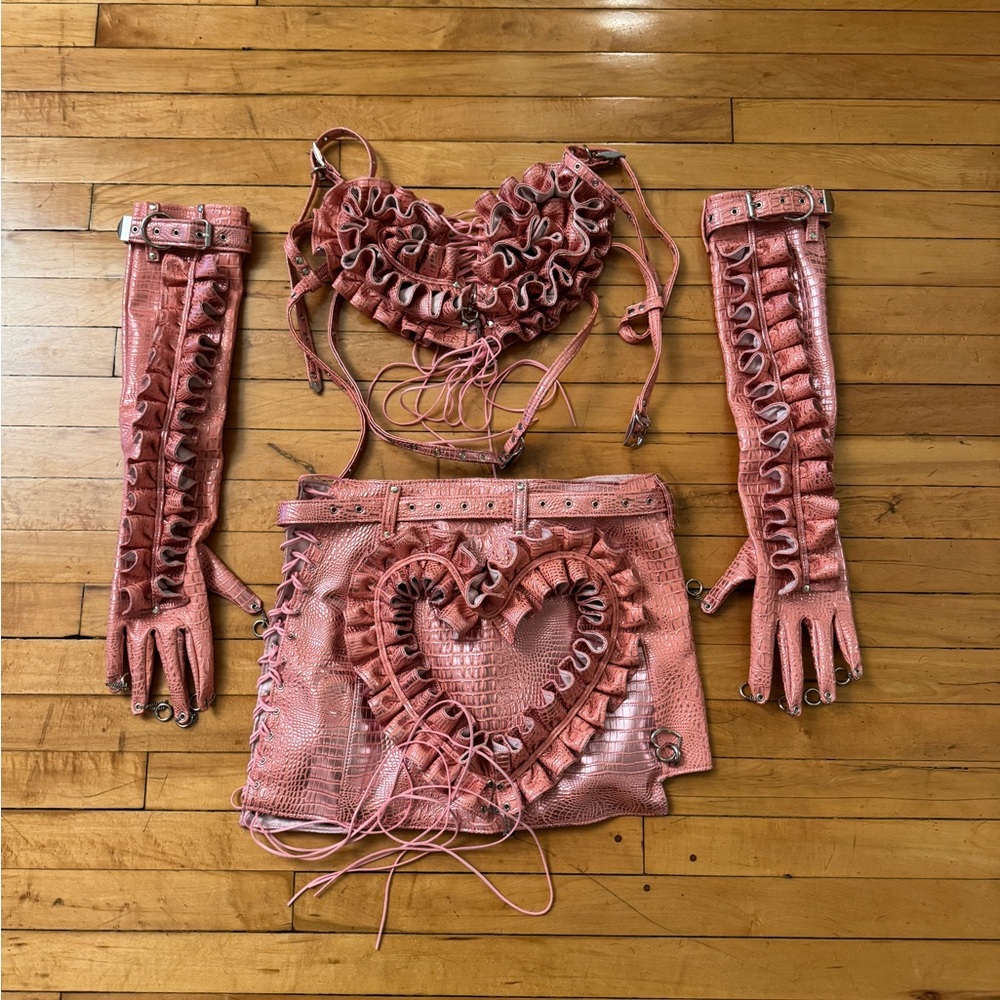 Man Made Skins (MMS) leather outfit